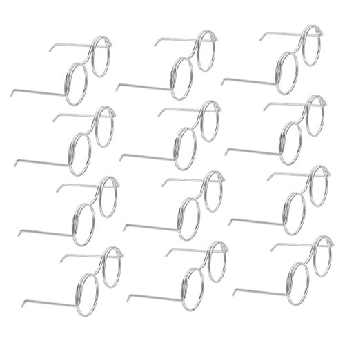 GARIOUANS 50 Stück Miniatur Puppenbrillen Metall-drahtfassung Mini Doll Glasses für DIY Basteln Fotografie Zubehör GARIOUANS 50 Stück Miniatur Puppenbrillen Metall-drahtfassung Mini Doll Glasses für DIY Basteln Fotografie Zubehör von GARIOUANS