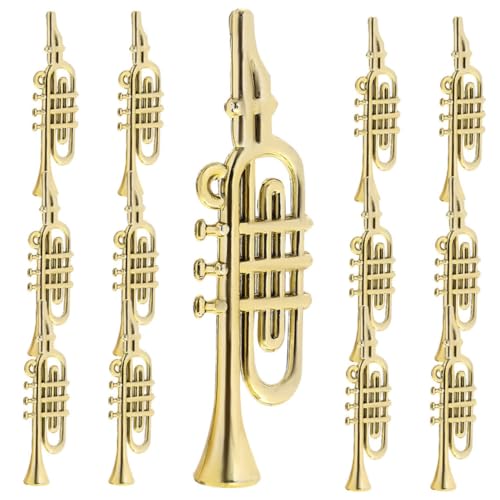 GARIOUANS 50 Stück Teiliges Mini Musikinstrumente Goldene Trompete Mini Flöten und Saxophonmodelle Festliche Weihnachtsbaum Deko DIY Bastelzubehör für Weihnachtskränze Musikalische GARIOUANS 50 Stück Teiliges Mini Musikinstrumente Goldene Trompete Mini Flöten und Saxophonmodelle Festliche Weihnachtsbaum Deko DIY Bastelzubehör für Weihnachtskränze Musikalische von GARIOUANS