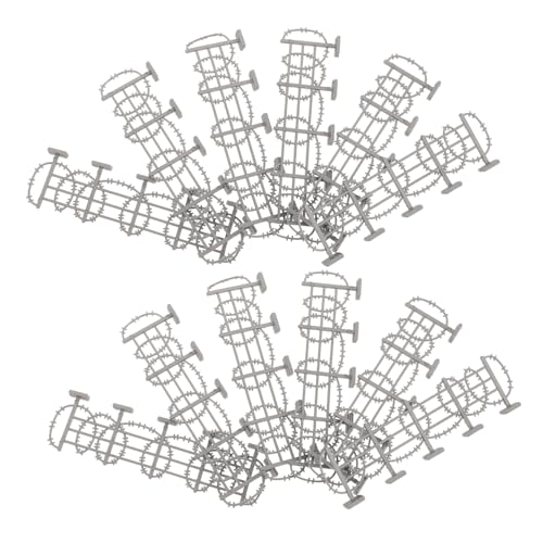 GARIOUANS 50 Stück Teiliges Miniatur Militärzaun aus Silbernem Draht Detaillierte Modellbauabsperrung für Große Armee Szenen Vielseitig für Sammler und Interaktives Spiel Geeignet GARIOUANS 50 Stück Teiliges Miniatur Militärzaun aus Silbernem Draht Detaillierte Modellbauabsperrung für Große Armee Szenen Vielseitig für Sammler und Interaktives Spiel Geeignet von GARIOUANS
