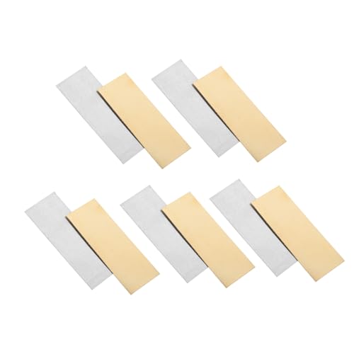 GARIOUANS 5Paare Anode Kupferanode Zinkblech Kupferstreifen für DIY Fruchtbatterie Experimente Hochwertige Zinkelektroden für Wissenschaftliche Projekte und Bastelarbeiten GARIOUANS 5Paare Anode Kupferanode Zinkblech Kupferstreifen für DIY Fruchtbatterie Experimente Hochwertige Zinkelektroden für Wissenschaftliche Projekte und Bastelarbeiten von GARIOUANS