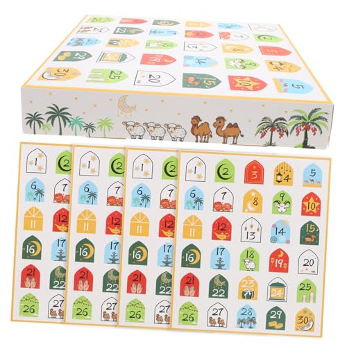 GARIOUANS 5stücke Teiliges Für Ramadan Und Eid Mubarak Adventskalender Geschenkbüchsen Füllbare Geschenkboxen Zur Festlichen Dekoration Und Persönlichen Countdown- von GARIOUANS