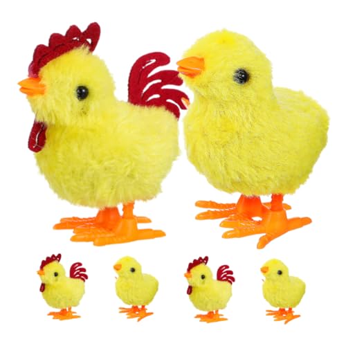 GARIOUANS 6 Stück Auf Dem Uhrwerk Küken Halloween Liefert Kinderspielzeug Masse Intelligenzspielzeug Realistisches Huhn Aufziehspielzeuge Interaktives Plüschtier Plastik Yellow GARIOUANS 6 Stück Auf Dem Uhrwerk Küken Halloween Liefert Kinderspielzeug Masse Intelligenzspielzeug Realistisches Huhn Aufziehspielzeuge Interaktives Plüschtier Plastik Yellow von GARIOUANS