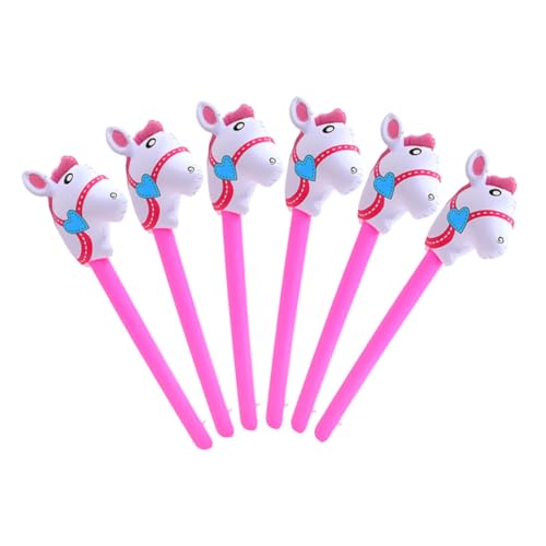 GARIOUANS 6 Stück Aufblasbare Pferdekopf Stabballons Partydekoration für Pferdemottopartys Einfach zu Bedienen für Bühnenaufführungen Rosa und Rosefarben GARIOUANS 6 Stück Aufblasbare Pferdekopf Stabballons Partydekoration für Pferdemottopartys Einfach zu Bedienen für Bühnenaufführungen Rosa und Rosefarben von GARIOUANS