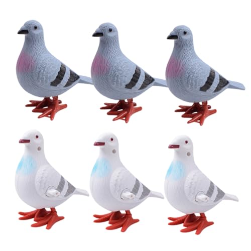 GARIOUANS 6 Stück Aufziehspielzeug Tauben Springende Figuren für Kleinkinder Jahre Lustige Party Deko Geschenkideen Weihnachten Ostern Zufällige Farbe von GARIOUANS