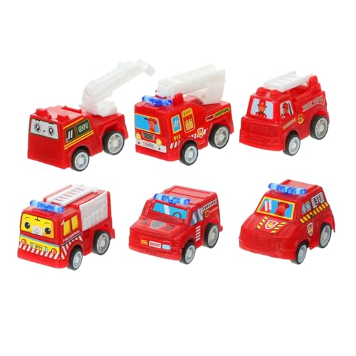 GARIOUANS 6 Stück Auto Zurückziehen Autospielzeug Aus Kunststoff Spielzeugauto Zurückziehen Mini-rückziehauto Für Cartoon -spielzeugauto Plastik Rot GARIOUANS 6 Stück Auto Zurückziehen Autospielzeug Aus Kunststoff Spielzeugauto Zurückziehen Mini-rückziehauto Für Cartoon -spielzeugauto Plastik Rot von GARIOUANS