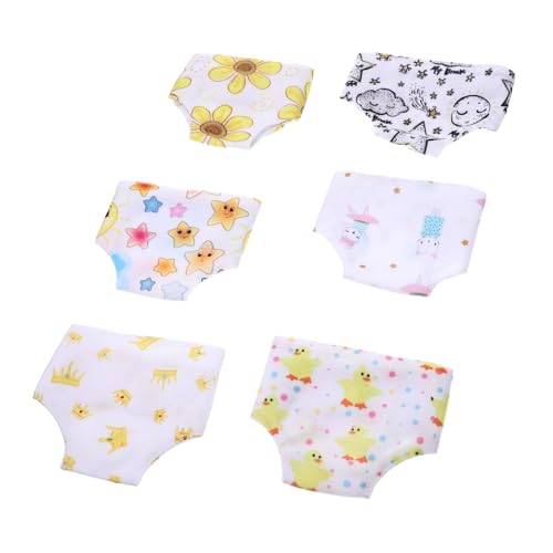 GARIOUANS 6 Stück Doll Panties Teilig Lustige Puppenunterwäsche für Puppen Waschbare und Wiederverwendbare Puppenkleidung für Kleine Mädchen und Spielzeugpuppen GARIOUANS 6 Stück Doll Panties Teilig Lustige Puppenunterwäsche für Puppen Waschbare und Wiederverwendbare Puppenkleidung für Kleine Mädchen und Spielzeugpuppen von GARIOUANS