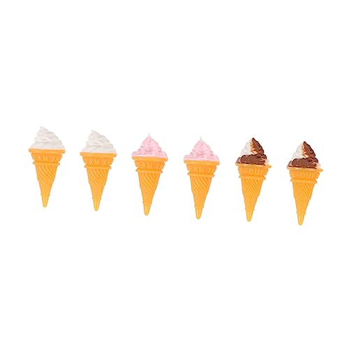 GARIOUANS 6 Stück Eiskegelmodell Essen Realistisch Mini Vor, Spiel Zu Eiscreme-Requisite Scoop Dekorationen -Requisiten Künstliches Harz GARIOUANS 6 Stück Eiskegelmodell Essen Realistisch Mini Vor, Spiel Zu Eiscreme-Requisite Scoop Dekorationen -Requisiten Künstliches Harz von GARIOUANS