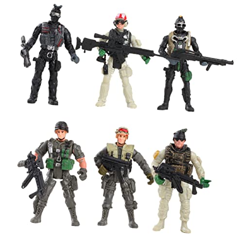 GARIOUANS 6 Stück Flexible Soldatenfiguren Militärspielzeug für Verschiedene Posen Sicheres Kunststoffspielzeug Fantasie und Kreativität GARIOUANS 6 Stück Flexible Soldatenfiguren Militärspielzeug für Verschiedene Posen Sicheres Kunststoffspielzeug Fantasie und Kreativität von GARIOUANS