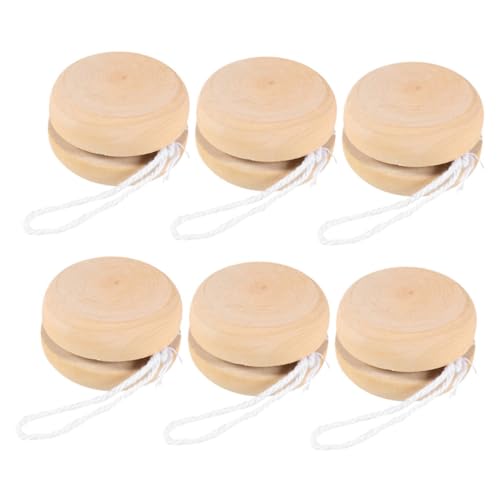 GARIOUANS 6 Stück Holz Yo Yo Bälle zum Bemalen DIY Holzspielzeug für Handbemalt Sicher und Tragbar für Gruppen Spiel und Party GARIOUANS 6 Stück Holz Yo Yo Bälle zum Bemalen DIY Holzspielzeug für Handbemalt Sicher und Tragbar für Gruppen Spiel und Party von GARIOUANS
