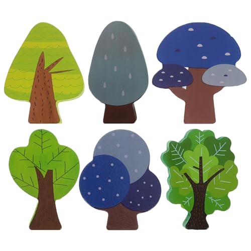 GARIOUANS 6stücke Mini Holzbaum Set Waldzubehör Für Holzeisenbahn Realistische Spielzeugbäume Für Kreative Szenen Kindersicheres Holz Für Zugstrecken Und Modelleisenbahn-Dekoration GARIOUANS 6stücke Mini Holzbaum Set Waldzubehör Für Holzeisenbahn Realistische Spielzeugbäume Für Kreative Szenen Kindersicheres Holz Für Zugstrecken Und Modelleisenbahn-Dekoration von GARIOUANS