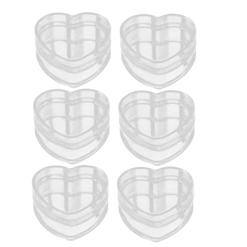 GARIOUANS 6 Stück Kleine Transparente Herzform Verpackungsboxen Stabile Geschenkboxen für Süßigkeiten Schmuck und Dekoration Vielseitige Aufbewahrung GARIOUANS 6 Stück Kleine Transparente Herzform Verpackungsboxen Stabile Geschenkboxen für Süßigkeiten Schmuck und Dekoration Vielseitige Aufbewahrung von GARIOUANS