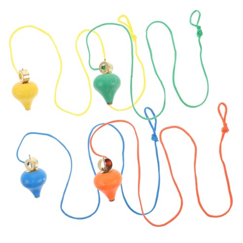 GARIOUANS 6 Stück Kreiselspielzeug Für Tops Gyroskop Sensorisches Kinderspielzeug Retro- Top- Kleinkinderziehungsspielzeug Top Holz von GARIOUANS