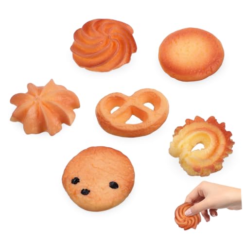 GARIOUANS 6 Stück Künstliche Keksdekoration Teiliges aus Robustem Resin Realistische Gefälschte Kekse für Fotorequisiten DIY Dekoration Vielseitig Einsetzbar als Dessertmodell und GARIOUANS 6 Stück Künstliche Keksdekoration Teiliges aus Robustem Resin Realistische Gefälschte Kekse für Fotorequisiten DIY Dekoration Vielseitig Einsetzbar als Dessertmodell und von GARIOUANS