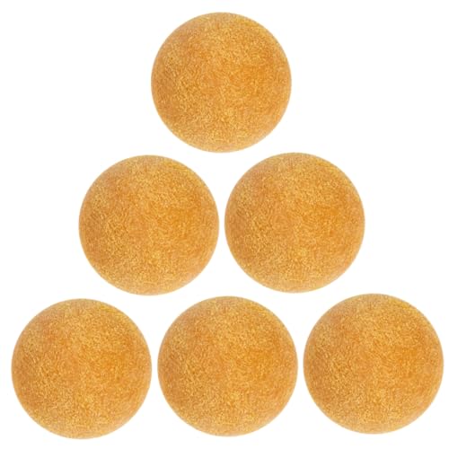 GARIOUANS 6 Stück Matte Gelbe Tischfußball Bälle Ersatz Foosball Bälle Robustes Kunststoffmaterial Geeignet für Standard Tischkicker Fußballspiel Zubehör GARIOUANS 6 Stück Matte Gelbe Tischfußball Bälle Ersatz Foosball Bälle Robustes Kunststoffmaterial Geeignet für Standard Tischkicker Fußballspiel Zubehör von GARIOUANS