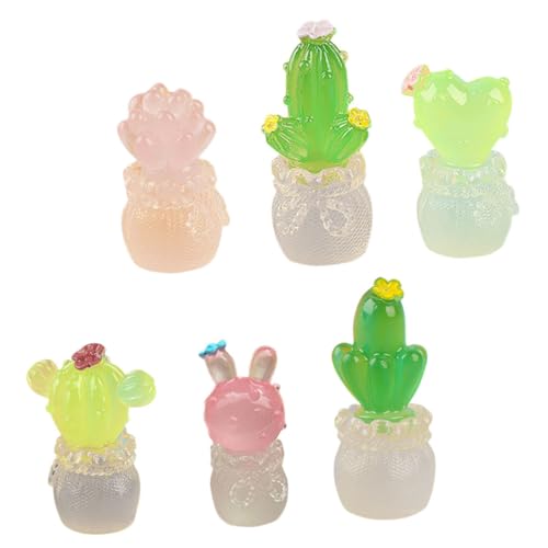 GARIOUANS 6 Stück Mini Kaktus Figuren Teiliges Pflanzen für Zuhause Büro oder Feengarten Realistische Deko Pflanzen aus Hochwertigem Harz für Kreative Micro Landschaften GARIOUANS 6 Stück Mini Kaktus Figuren Teiliges Pflanzen für Zuhause Büro oder Feengarten Realistische Deko Pflanzen aus Hochwertigem Harz für Kreative Micro Landschaften von GARIOUANS