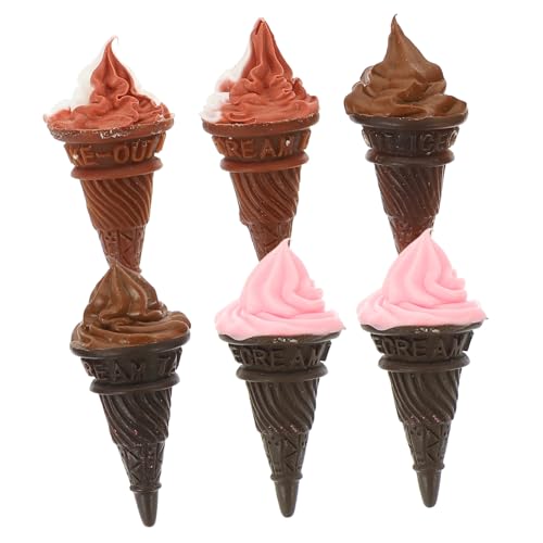 GARIOUANS 6 Stück Miniatureiszapfen entzückende Mini-Hausdekoration Mini- winzig Dekorationen Miniaturhauszubehör Kawaii mini hausdekor dekoratives Mini- Harz Kaffee von GARIOUANS