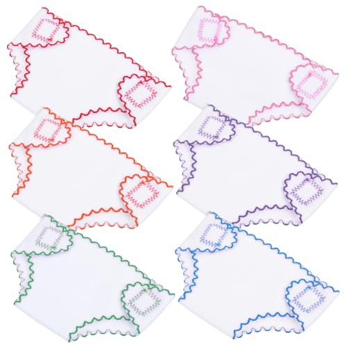 GARIOUANS 6 Stück Puppenwindeln DIY Puppenzubehör für Kreative Mädchen Handgemachte Stoffwindeln Farben Rot Blau Orange für Babypuppen Fördert Kreatives Spiel und Handfertigkeiten von GARIOUANS