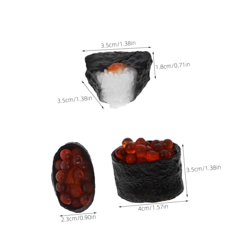 GARIOUANS 6 Stück Realistische Sushi Deko aus PVC Langebige Miniatur Sushi Modelle für Fotografie Küchendekoration und Sammler Vielseitige Japanische Essensattrappen für Restaurants und GARIOUANS 6 Stück Realistische Sushi Deko aus PVC Langebige Miniatur Sushi Modelle für Fotografie Küchendekoration und Sammler Vielseitige Japanische Essensattrappen für Restaurants und von GARIOUANS