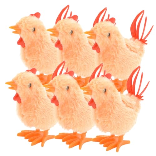GARIOUANS 6 Stück Teiliges Aufziehspielzeug Küken Lustige Springende Plüschküken für Kleinkinder Niedliche Mechanisches Hühner Interaktives Geschenk für Dekorative Spielspaß GARIOUANS 6 Stück Teiliges Aufziehspielzeug Küken Lustige Springende Plüschküken für Kleinkinder Niedliche Mechanisches Hühner Interaktives Geschenk für Dekorative Spielspaß von GARIOUANS