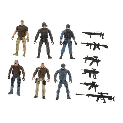GARIOUANS 6 Stück Teiliges Bewegliche Armee Soldaten Spielfiguren mit Polizei Design Detailreiche Polizeimodelle für Jungen und Mädchen Tragbare Sammlerfiguren GARIOUANS 6 Stück Teiliges Bewegliche Armee Soldaten Spielfiguren mit Polizei Design Detailreiche Polizeimodelle für Jungen und Mädchen Tragbare Sammlerfiguren von GARIOUANS