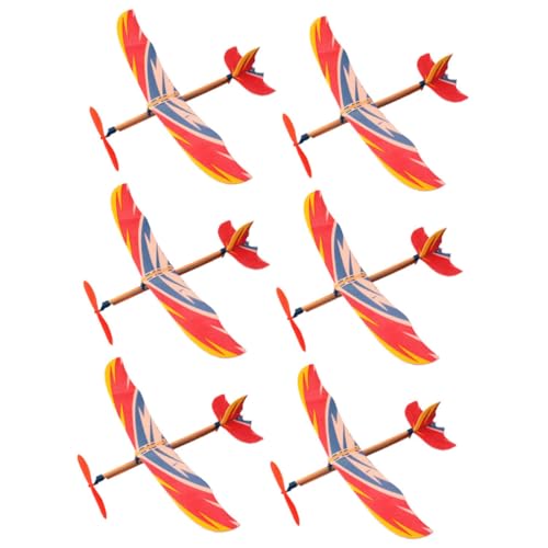 GARIOUANS 6 Stück Teiliges DIY Gummibandbetriebenes Flugzeug Bunter Segelflieger für Hand Auge Koordination Lernspielzeug für Outdoor Flugzeugmodell Dekoratives Aeroplane GARIOUANS 6 Stück Teiliges DIY Gummibandbetriebenes Flugzeug Bunter Segelflieger für Hand Auge Koordination Lernspielzeug für Outdoor Flugzeugmodell Dekoratives Aeroplane von GARIOUANS