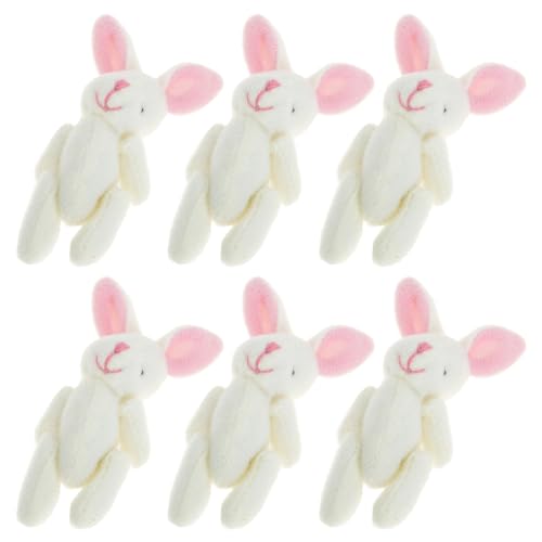 GARIOUANS 6 Stück Teiliges Hase Schlüsselanhänger Niedliche Cartoon Deko für Taschen und Schlüssel Plüschspielzeug zum Anhängen für Freunde GARIOUANS 6 Stück Teiliges Hase Schlüsselanhänger Niedliche Cartoon Deko für Taschen und Schlüssel Plüschspielzeug zum Anhängen für Freunde von GARIOUANS