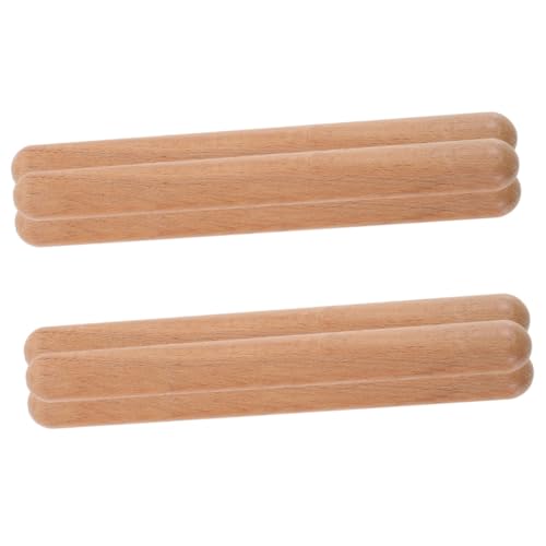 GARIOUANS 6 Stück Teiliges Holz Rhythmusstöcke für Abgerundeten Kanten Sicher und Langlebig für Musikalisches Lernen und Kreative Entwicklung im Kindergarten und Klassenzimmer von GARIOUANS