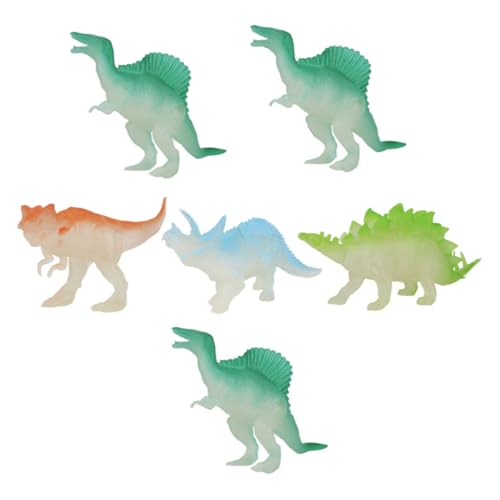 GARIOUANS 6 Stück Teiliges Leuchtendes Mini Dinosaurier Spielzeugset Realistische Simulation Umweltfreundliches Kunststoffmaterial Tragbar für Indoor Spiel und Zufällige GARIOUANS 6 Stück Teiliges Leuchtendes Mini Dinosaurier Spielzeugset Realistische Simulation Umweltfreundliches Kunststoffmaterial Tragbar für Indoor Spiel und Zufällige von GARIOUANS