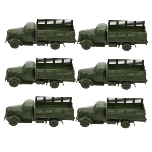 GARIOUANS 6 Stück Teiliges Mini LKW Modell Robuste Sandbox Deko Kreatives Fahrzeug für Fördert Fantasie und Strategisches Lernspielzeug für Schule und Zuhause von GARIOUANS