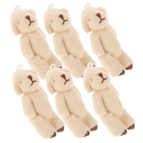 GARIOUANS 6 Stück Teiliges Mini Plüschbären Kuscheltier mit Austauschbaren Outfits Weiche Stofftiere Anhänger für Schlüssel Taschen Handy Kreatives Rollenspiel GARIOUANS 6 Stück Teiliges Mini Plüschbären Kuscheltier mit Austauschbaren Outfits Weiche Stofftiere Anhänger für Schlüssel Taschen Handy Kreatives Rollenspiel von GARIOUANS
