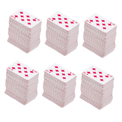 GARIOUANS 6 Stück Teiliges Mini Spielkartenset Puppenhaus Zubehör Leichte Langlebige Miniatur Spielkarten Kreative Dekoration für Kinderzimmer für Puppenhaus Kindergeburtstag und Spielspaß GARIOUANS 6 Stück Teiliges Mini Spielkartenset Puppenhaus Zubehör Leichte Langlebige Miniatur Spielkarten Kreative Dekoration für Kinderzimmer für Puppenhaus Kindergeburtstag und Spielspaß von GARIOUANS