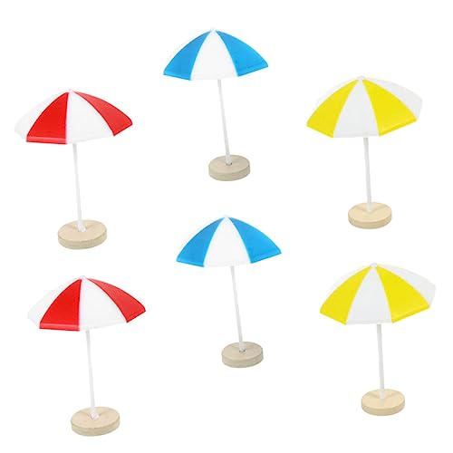 GARIOUANS 6 Stück Teiliges Mini Strand Sonnenschirm aus Stabilem Material Bunte Mittelgroße Deko für Puppenhaus Tisch Garten und Sukkulenten für Mikro Landschaften und Strand Szenerien GARIOUANS 6 Stück Teiliges Mini Strand Sonnenschirm aus Stabilem Material Bunte Mittelgroße Deko für Puppenhaus Tisch Garten und Sukkulenten für Mikro Landschaften und Strand Szenerien von GARIOUANS