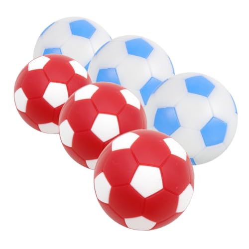 GARIOUANS 6 Stück Teiliges Mini Tischfußball Ersatzbälle Robuste Farbige Tischkicker Bälle für Standard Tischfußballspiele als Zubehör für Tischfußball und Spielaktivitäten von GARIOUANS