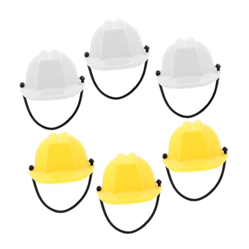 GARIOUANS 6 Stück Teiliges Miniatur bauarbeiter helm Stabilem Kunststoff Leichte Puppen sicherheitshelme für Dekoration und Spiel Weiße Gelbe Modelle Langlebig und Vielseitig Einsetzbar GARIOUANS 6 Stück Teiliges Miniatur bauarbeiter helm Stabilem Kunststoff Leichte Puppen sicherheitshelme für Dekoration und Spiel Weiße Gelbe Modelle Langlebig und Vielseitig Einsetzbar von GARIOUANS