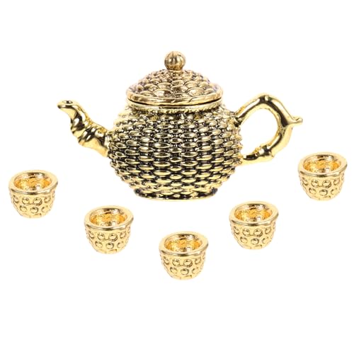 GARIOUANS 6 Stück Teiliges Miniatur Teekannen Set aus Realistisches Mini Teetassen Ornament Elegantes Desktop dekor für Puppenhäuser und Landschaftsgestaltung Vielseitige Zufällige Farbe GARIOUANS 6 Stück Teiliges Miniatur Teekannen Set aus Realistisches Mini Teetassen Ornament Elegantes Desktop dekor für Puppenhäuser und Landschaftsgestaltung Vielseitige Zufällige Farbe von GARIOUANS