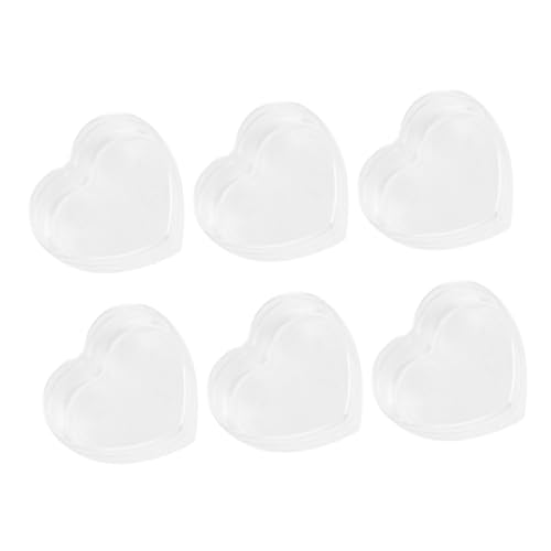 GARIOUANS 6 Stück Teiliges Miniature Aufbewahrungsboxen Herzform für Puppenhaus Deko Langlebig und Stabil für Kleine Gegenstände und Kreative Gestaltung von GARIOUANS
