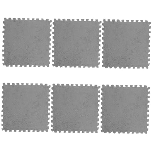 GARIOUANS 6 Stück Teiliges Puzzlematten Weichem Grauem Eva Schaumstoff Nahtlos Ineinandergreifende Bodenfliesen Schadstofffrei rutschfest Babyfreundliche Spielmatte für Wohnräume und von GARIOUANS