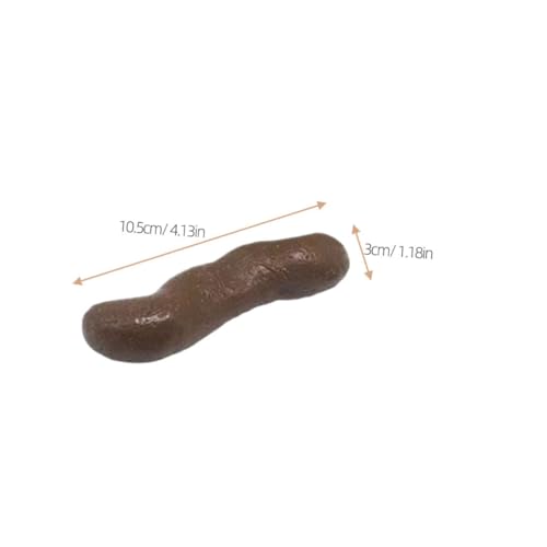 GARIOUANS 6 Stück Teiliges Realistisch Aussehender Fake Dog Poop Scherzartikel Weiches Material Lustiges Halloween Party Zubehör für Erwachsene und Trickspielzeuge für Aprilscherze von GARIOUANS
