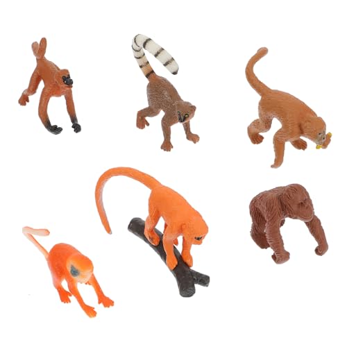 GARIOUANS 6 Stück Teiliges Realistische Affenfiguren aus Solidem Material Detailgetreue Langschwanz und Goldstumpelaffen Modelle Pädagogisches Tierfiguren für Wohnraumdekoration GARIOUANS 6 Stück Teiliges Realistische Affenfiguren aus Solidem Material Detailgetreue Langschwanz und Goldstumpelaffen Modelle Pädagogisches Tierfiguren für Wohnraumdekoration von GARIOUANS