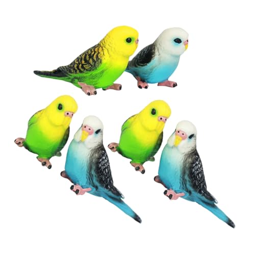 GARIOUANS 6 Stück Teiliges Realistische Papageien Figuren für Kleine Lebensechte Sittich Spielzeuge Tragbare Vogelmodelle für Deko Bildung und Outdoor Spielspaß GARIOUANS 6 Stück Teiliges Realistische Papageien Figuren für Kleine Lebensechte Sittich Spielzeuge Tragbare Vogelmodelle für Deko Bildung und Outdoor Spielspaß von GARIOUANS