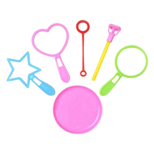 GARIOUANS 6 Stück Teiliges Seifenblasen Set Bunt Verschiedene Formen Sicher für Ab Jahre Partyspaß Outdoor Spiele Geschenk Zufällige Farbe Zufällige Farbe von GARIOUANS