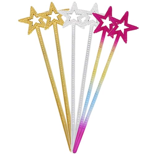 GARIOUANS 6 Stück Teiliges Sternstäbe Sternform Glitzernd Gold Silber für Feen Kostümspiele Bühne Halloween Geburtstagsfeier Bühnenrequisiten GARIOUANS 6 Stück Teiliges Sternstäbe Sternform Glitzernd Gold Silber für Feen Kostümspiele Bühne Halloween Geburtstagsfeier Bühnenrequisiten von GARIOUANS