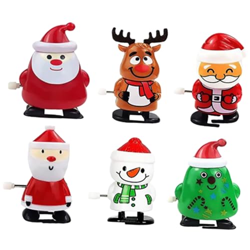 GARIOUANS 6 Stück Teiliges Weihnachts Aufziehspielzeug mit Lustigen Tragbaren Mini Santa Claus Figuren für Wiederverwendbares Party Hand Auge Koordination und Bewegungsanreiz GARIOUANS 6 Stück Teiliges Weihnachts Aufziehspielzeug mit Lustigen Tragbaren Mini Santa Claus Figuren für Wiederverwendbares Party Hand Auge Koordination und Bewegungsanreiz von GARIOUANS