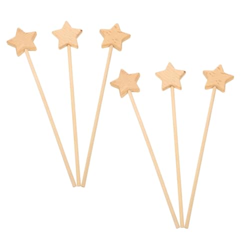 GARIOUANS 6 Stück Unvollendete Feenstäbe aus Holz DIY Bastelmaterial für Kreative Projekte Kunsthandwerk Rollenspiele und Partys zum Bemalen und Gestalten GARIOUANS 6 Stück Unvollendete Feenstäbe aus Holz DIY Bastelmaterial für Kreative Projekte Kunsthandwerk Rollenspiele und Partys zum Bemalen und Gestalten von GARIOUANS