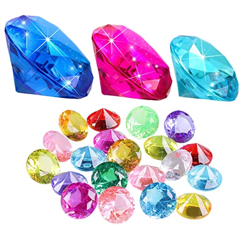 GARIOUANS 60 Stück Diving Gems Spielzeugset Teiliges aus Bunten Acryl für Pool zum Tauchen für Themenpartys Langlebig und Farbenfroh von GARIOUANS