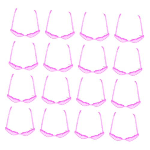 GARIOUANS 60Stücke Mini Sonnenbrille für Puppen Herzförmige Accessoires für DIY Puppenhaus Zubehör Kreativität und Fantasie von GARIOUANS