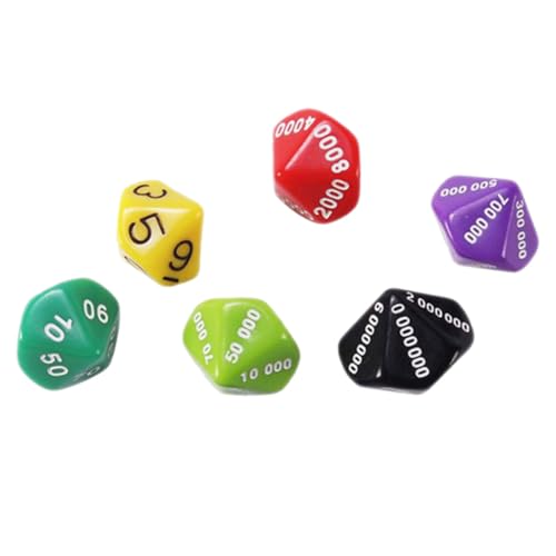 GARIOUANS 6Stücke Bunte Spielwürfel Party Requisiten für Brettspiele Leicht und Langlebig für Spielabende Bar und Zuhause Spaß für Jede GARIOUANS 6Stücke Bunte Spielwürfel Party Requisiten für Brettspiele Leicht und Langlebig für Spielabende Bar und Zuhause Spaß für Jede von GARIOUANS