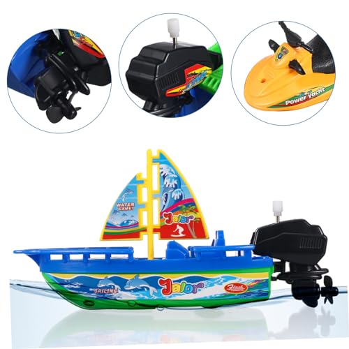 GARIOUANS 6Stücke Teiliges Badespielzeug Boot Plastische Segelboote Schnellboote Motorboote für Farbige Wasserspielzeuge für Badewanne und Pool für Kleinkinder GARIOUANS 6Stücke Teiliges Badespielzeug Boot Plastische Segelboote Schnellboote Motorboote für Farbige Wasserspielzeuge für Badewanne und Pool für Kleinkinder von GARIOUANS