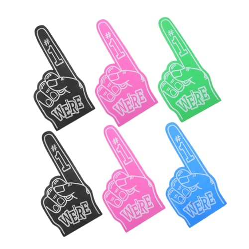 GARIOUANS 6pcs Eva Schaumfingerhärme Riesenschaum Finger Nr. 1 Fingerschaum Finger Für Cheerleading -sportveranstaltungen Und Partybevorzugungen Für Das Jubeln Und Feiern GARIOUANS 6pcs Eva Schaumfingerhärme Riesenschaum Finger Nr. 1 Fingerschaum Finger Für Cheerleading -sportveranstaltungen Und Partybevorzugungen Für Das Jubeln Und Feiern von GARIOUANS
