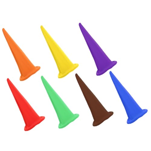 GARIOUANS 7 Stück Teiliges Bunte Zwerg Weihnachtsmützen Leichte Waschbare Partyhüte für Damen und Erwachsene Wiederverwendbare Gnome Hüte für Festliche Weihnachts und Halloweenkostüme von GARIOUANS